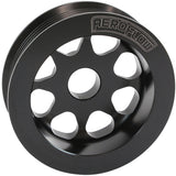 Large Alternator Pulley 2JZ Toyota 1JZ Black 3.3" 82mm AF4080-0006BLK - Aeroflow