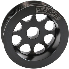 Large Alternator Pulley 2JZ Toyota 1JZ Black 3.3" 82mm AF4080-0006BLK - Aeroflow