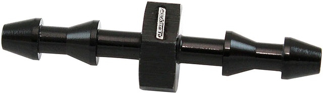 3mm Push Lock Barb Joiner Black 1/8" Male To Male Barb AF410-01BLK - Aeroflow