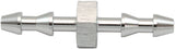3mm Push Lock Barb Joiner Silver 1/8" Male To Male Barb AF410-01S - Aeroflow