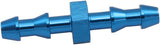 4mm Push Lock Barb Joiner Blue 5/32" Male To Male Barb AF410-02 - Aeroflow