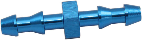 4mm Push Lock Barb Joiner Blue 5/32" Male To Male Barb AF410-02 - Aeroflow