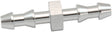 4mm Push Lock Barb Joiner Silver 5/32" Male To Male Barb AF410-02S - Aeroflow