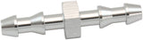 4mm Push Lock Barb Joiner Silver 5/32" Male To Male Barb AF410-02S - Aeroflow