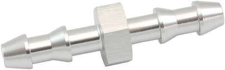 5mm Push Lock Barb Joiner Silver 3/16" Male To Male Barb AF410-03S - Aeroflow