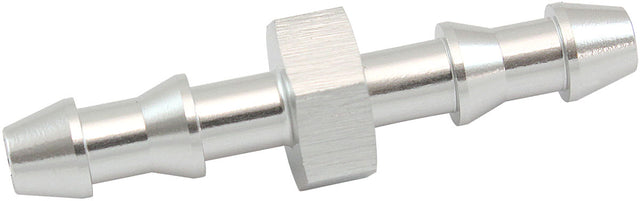 5mm Push Lock Barb Joiner Silver 3/16" Male To Male Barb AF410-03S - Aeroflow