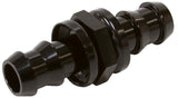 -4 Push Lock Barb Joiner Black 1/4" Male To Male Barb AF410-04BLK - Aeroflow