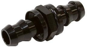 -4 Push Lock Barb Joiner Black 1/4" Male To Male Barb AF410-04BLK - Aeroflow