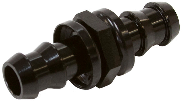 -8 To -10 Push Lock Barb Joiner Black 1/2" To 5/8" Male Tomale AF410-10-08BLK - Aeroflow