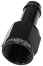 Female -4AN To 3/16" Barb Black With Tube Nut AF411-04BLK - Aeroflow