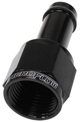 Female -6AN To 3/8" Barb Black With Tube Nut AF411-06BLK - Aeroflow