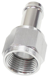 Female -6AN To 3/8" Barb Silver With Tube Nut AF411-06S - Aeroflow