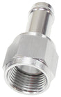 Female -6AN To 3/8" Barb Silver With Tube Nut AF411-06S - Aeroflow