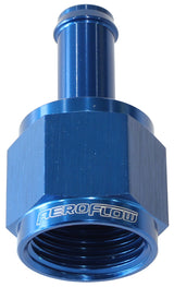Female -8AN To 5/16" Barb Blue With Tube Nut AF411-08-05 - Aeroflow