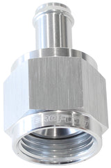Female -8AN To 5/16" Barb Silver With Tube Nut AF411-08-05S - Aeroflow