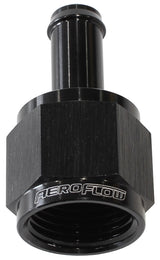Female -8AN To 3/8" Barb. Black With Tube Nut AF411-08-06BLK - Aeroflow