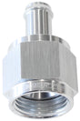 Female -8AN To 3/8" Barb Silver With Tube Nut AF411-08-06S - Aeroflow
