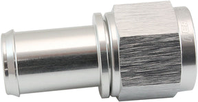Female -8AN To 5/8" Barb Silver With Tube Nut AF411-08-10S - Aeroflow