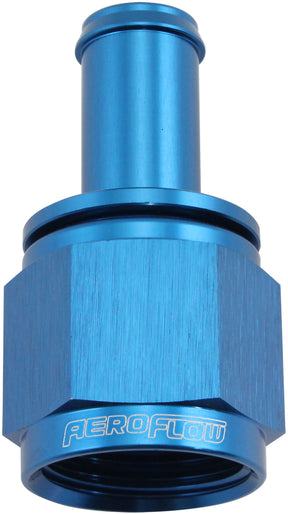 Female -10AN To 1/2" Barb Blue With Tube Nut AF411-10-08 - Aeroflow