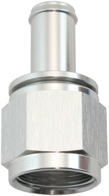 Female -10AN To 1/2" Barb Silver With Tube Nut AF411-10-08S - Aeroflow
