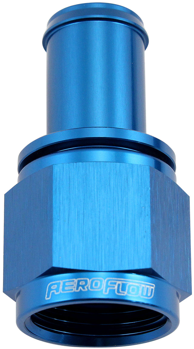 Female -10AN To 5/8" Barb Blue With Tube Nut AF411-10 - Aeroflow