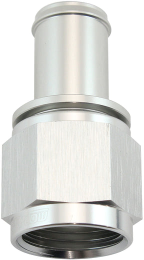 Female -10AN To 5/8" Barb Silver With Tube Nut AF411-10S - Aeroflow