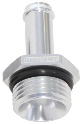 -8ORB To 3/8" Push On Barb Silver AF414-08-06S - Aeroflow