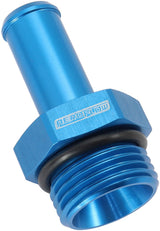 -10ORB To 1/2" Push On Barb Blue Straight Barb AF414-10-08 - Aeroflow