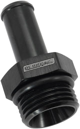 -10ORB To 1/2" Push On Barb Black Straight Barb AF414-10-08BLK - Aeroflow