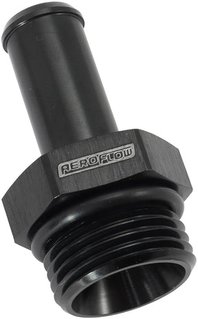 -10ORB To 1/2" Push On Barb Black Straight Barb AF414-10-08BLK - Aeroflow