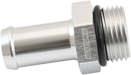 -10ORB To 5/8" Push On Barb Silver Straight Barb AF414-10-10S - Aeroflow