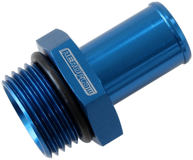 -12ORB To 5/8" Push On Barb Blue AF414-12-10 - Aeroflow
