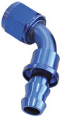 60 Deg Push Lock End -4AN Blue No Clamp Required < 15PSI AF418-04 - Aeroflow