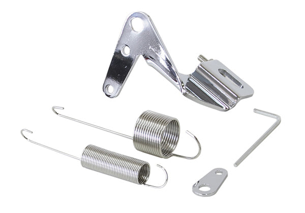 Throttle Cable Bracket Kit With Return Spring, Chrome AF42-1104 - Aeroflow