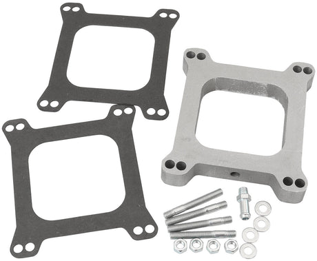 Carburettor Alloy 1" Spacer With Vacuum Port 4150 1/8 NPT AF42-2103 - Aeroflow