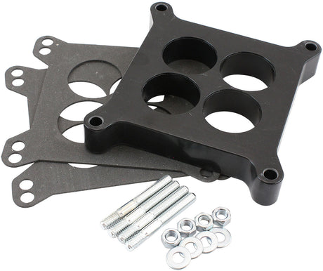 Carburettor Phenolic 1" 4 Holespacer Black 4150 Carby AF42-9134 - Aeroflow
