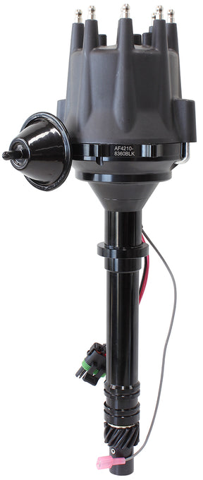 Chevy SB BB Ready To Run Dist Vac Advance Black Body & Cap AF4210-8360BLK - Aeroflow
