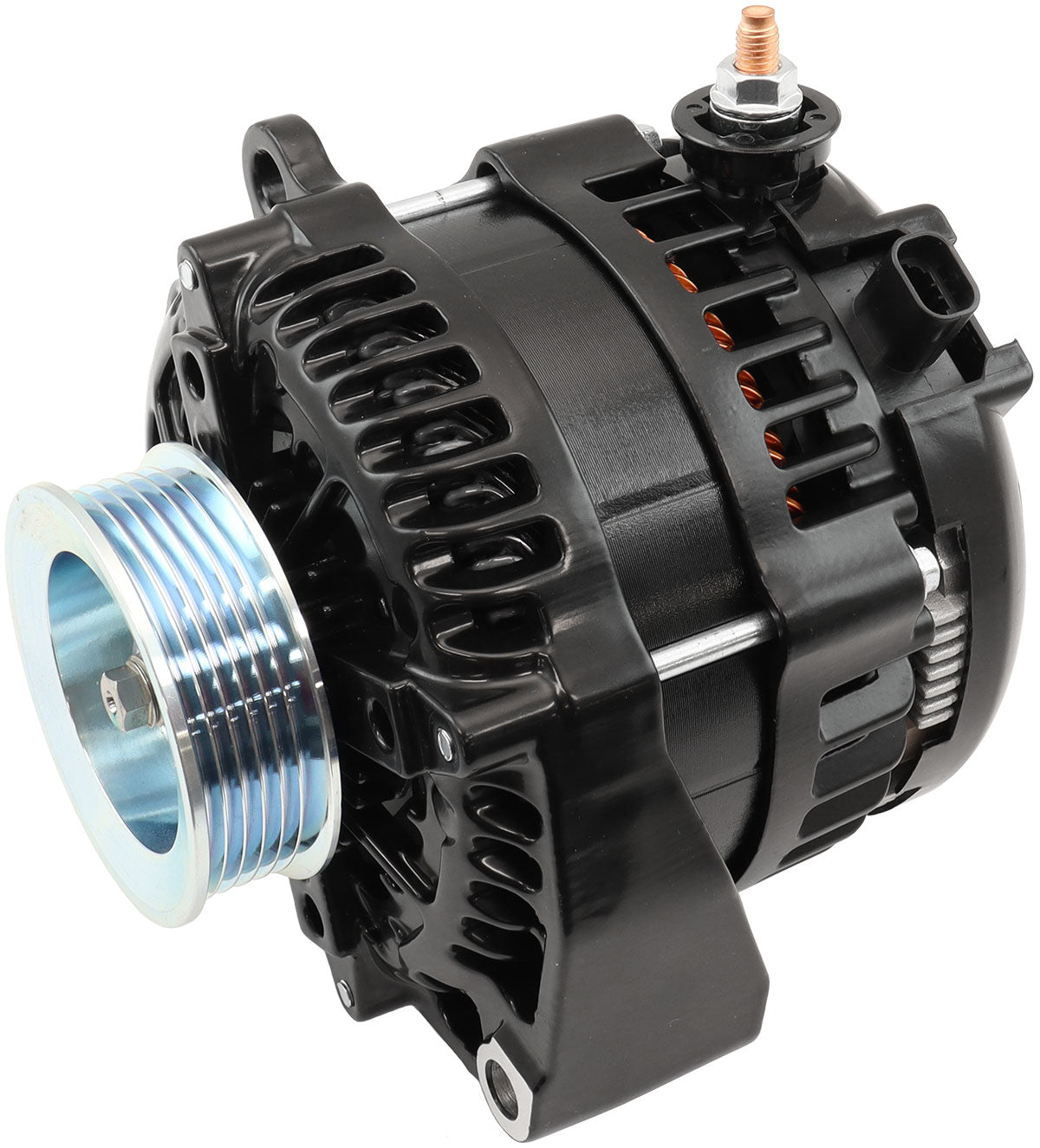 GM LS Alternator Non Ecu Control 185 Amp Black AF4274-2000 - Aeroflow