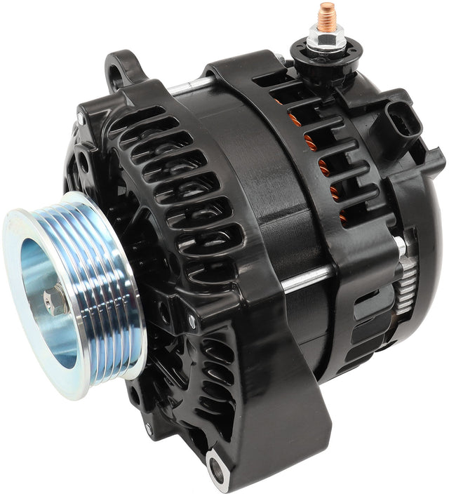 GM LS Alternator Non Ecu Control 185 Amp Black AF4274-2000 - Aeroflow