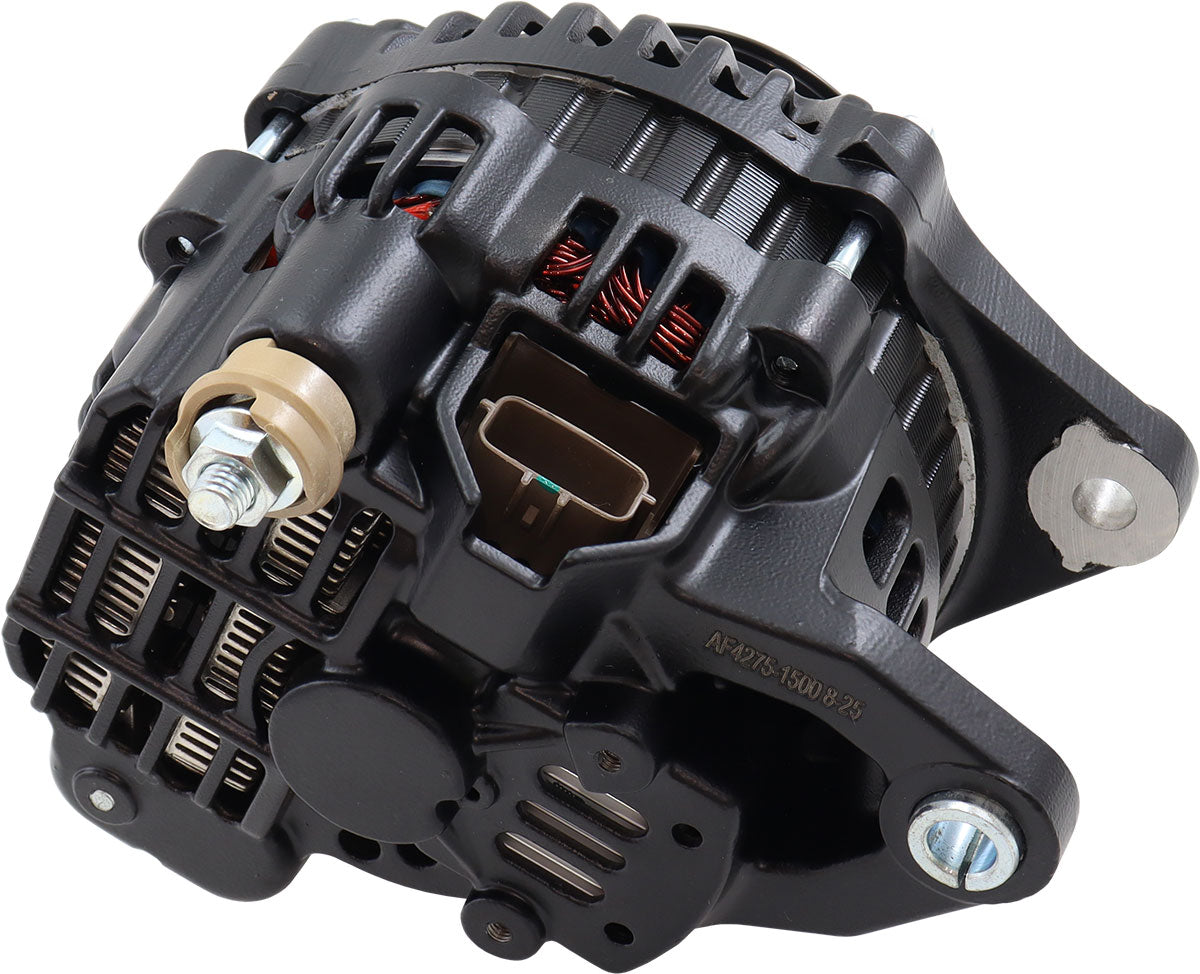 Mitsubishi 4G63 130A High Output Alternator Black AF4275-1500 - Aeroflow