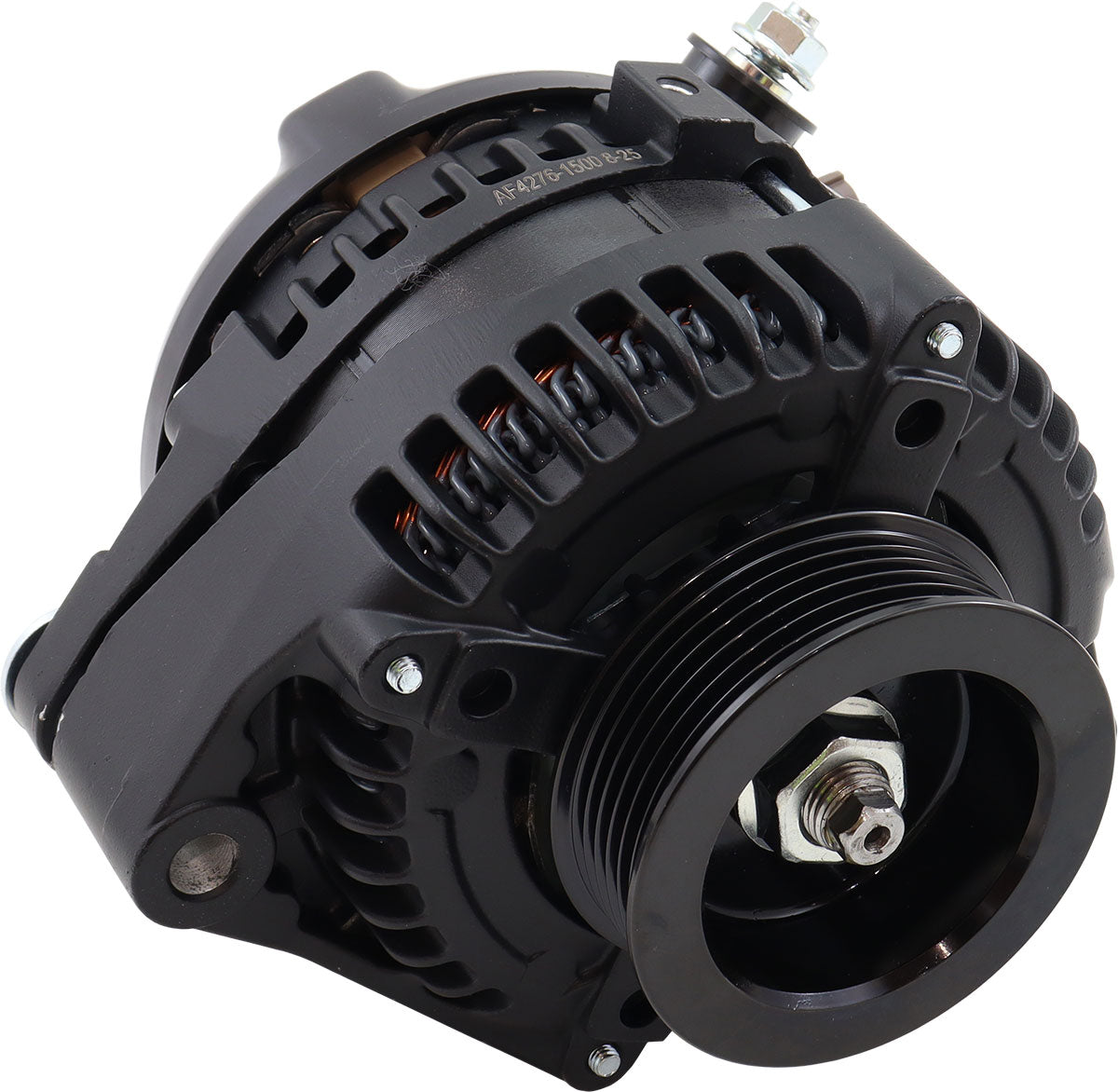Toyota 1JZ / 2JZ 170 Amp High Output Alternator Black AF4276-1500 - Aeroflow