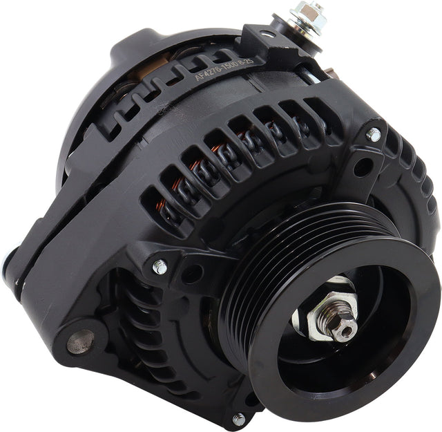 Toyota 1JZ / 2JZ 170 Amp High Output Alternator Black AF4276-1500 - Aeroflow