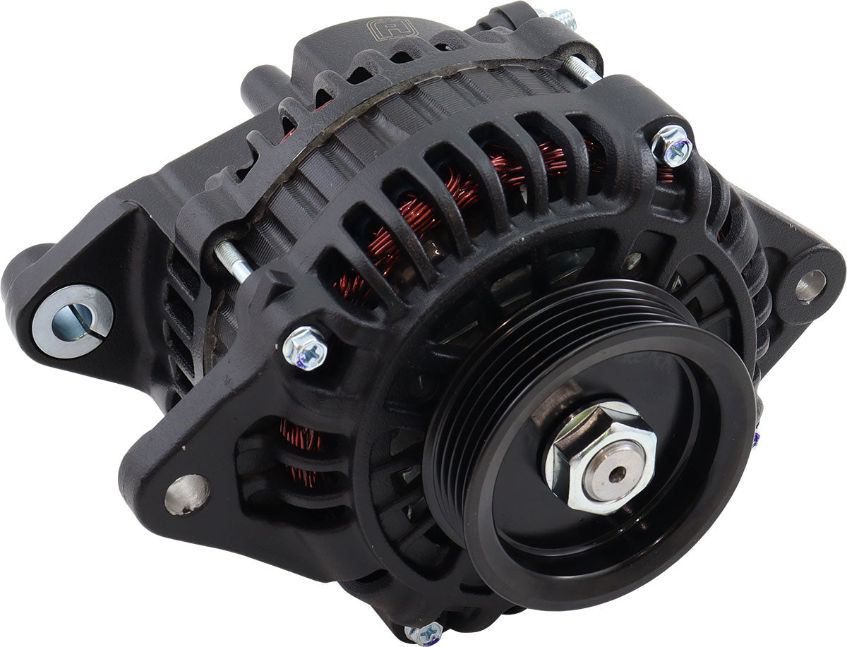 Mazda 13B 6 130 Amp High Output Alternator Black AF4278-1500 - Aeroflow