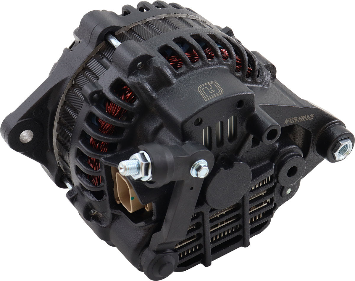 Mazda 13B 6 130 Amp High Output Alternator Black AF4278-1500 - Aeroflow
