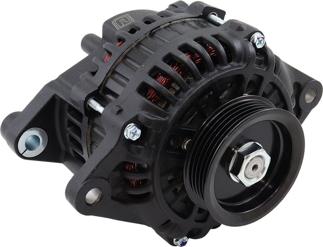 Mazda 13B 4/5 130 Amp High Output Alternator Black AF4279-1500 - Aeroflow