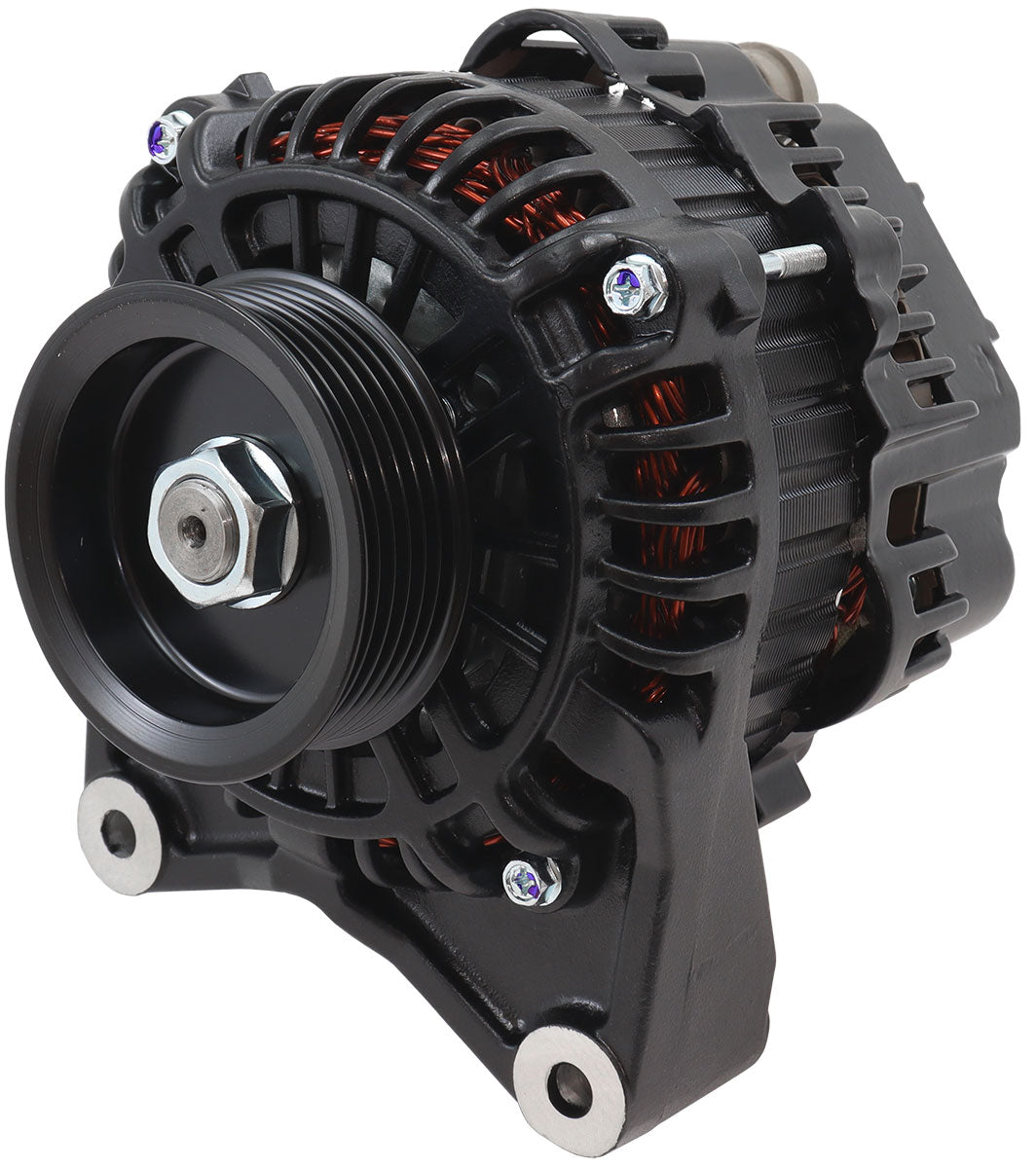 Ford Barra BA Only High 150 Amp Output Alternator Black AF4281-1500 - Aeroflow