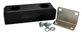 Fuel Block, Log Type -12ORB Black 2 x -12 Side, 2X -12 Top AF452-12BLK - Aeroflow