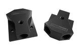 Billet Y-Block 3X -8 ORB Ports Black With Mounting Pad AF453-08BLK - Aeroflow