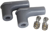Spark Plug Boots & Terminals 90 Deg 2 Boots, Terminals Grey AF4530-3311 - Aeroflow