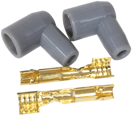 Distributor Boots & Terminals 90 Deg 2 Boots, Terminals Grey AF4530-3321 - Aeroflow